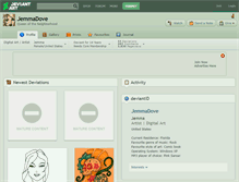 Tablet Screenshot of jemmadove.deviantart.com