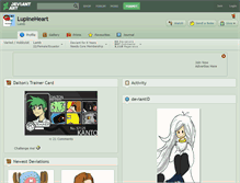 Tablet Screenshot of lupineheart.deviantart.com