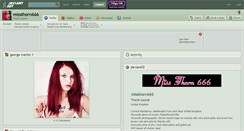 Desktop Screenshot of missthorn666.deviantart.com