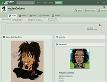 Tablet Screenshot of nubiangoddess.deviantart.com