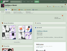 Tablet Screenshot of gothboy-x-raven.deviantart.com