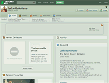 Tablet Screenshot of jerkwithnoname.deviantart.com