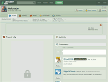 Tablet Screenshot of melonade.deviantart.com