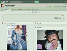 Tablet Screenshot of michiko-laughs.deviantart.com