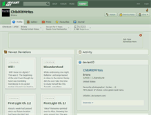 Tablet Screenshot of chibikitwrites.deviantart.com