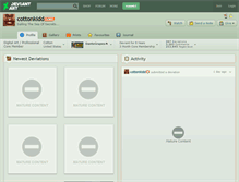 Tablet Screenshot of cottonkidd.deviantart.com