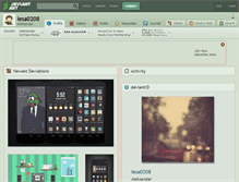 Tablet Screenshot of lesa0208.deviantart.com