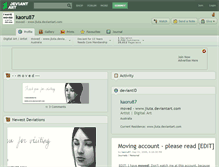 Tablet Screenshot of kaoru87.deviantart.com