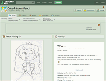 Tablet Screenshot of cute-princess-peach.deviantart.com