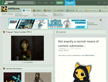 Tablet Screenshot of amkitsune.deviantart.com