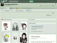 Tablet Screenshot of cinemabizarrefanclub.deviantart.com