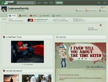 Tablet Screenshot of codenameeternity.deviantart.com