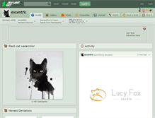 Tablet Screenshot of excentric.deviantart.com