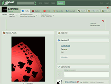 Tablet Screenshot of lethifold.deviantart.com