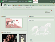 Tablet Screenshot of cat-.deviantart.com