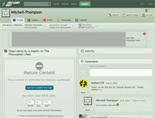 Tablet Screenshot of mitchell-thompson.deviantart.com