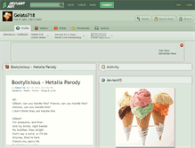 Tablet Screenshot of gelato718.deviantart.com