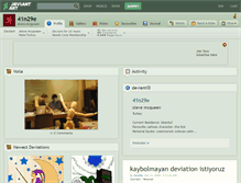 Tablet Screenshot of 41n29e.deviantart.com