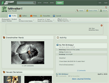 Tablet Screenshot of faithwalker.deviantart.com