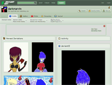 Tablet Screenshot of darkmarvin.deviantart.com