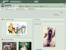 Tablet Screenshot of gazzelles.deviantart.com