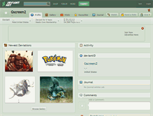 Tablet Screenshot of gscreen2.deviantart.com