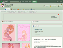 Tablet Screenshot of blossom-club.deviantart.com