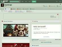 Tablet Screenshot of deandesign.deviantart.com