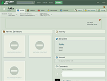 Tablet Screenshot of fokka.deviantart.com