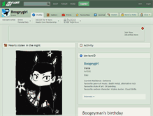 Tablet Screenshot of boogeygirl.deviantart.com