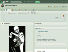 Tablet Screenshot of jaredvonjared.deviantart.com