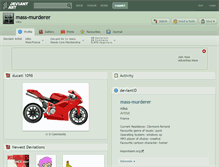 Tablet Screenshot of mass-murderer.deviantart.com