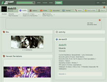 Tablet Screenshot of dudu55.deviantart.com