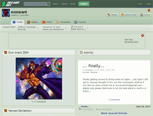Tablet Screenshot of exoravant.deviantart.com