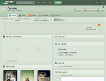 Tablet Screenshot of dark-me.deviantart.com