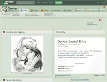 Tablet Screenshot of chio-san.deviantart.com