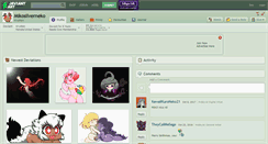 Desktop Screenshot of mikosilverneko.deviantart.com