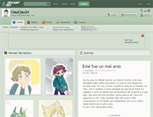 Tablet Screenshot of clauclau24.deviantart.com