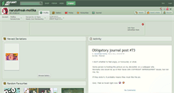 Desktop Screenshot of narutofreak-mollika.deviantart.com