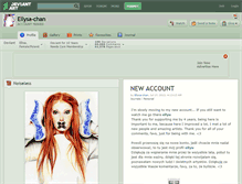 Tablet Screenshot of ellysa-chan.deviantart.com