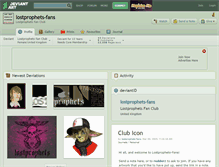 Tablet Screenshot of lostprophets-fans.deviantart.com