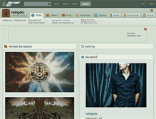 Tablet Screenshot of nehpets.deviantart.com