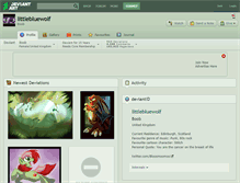 Tablet Screenshot of littlebluewolf.deviantart.com
