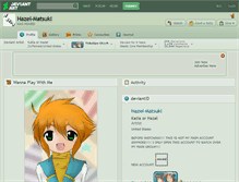 Tablet Screenshot of hazel-matsuki.deviantart.com