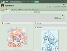 Tablet Screenshot of nekosaphirre.deviantart.com