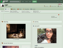 Tablet Screenshot of csgirl.deviantart.com