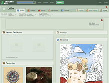 Tablet Screenshot of laiba.deviantart.com