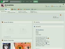 Tablet Screenshot of oh-no-photos.deviantart.com