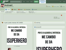 Tablet Screenshot of doubluegirl.deviantart.com