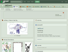 Tablet Screenshot of jack-e-d.deviantart.com